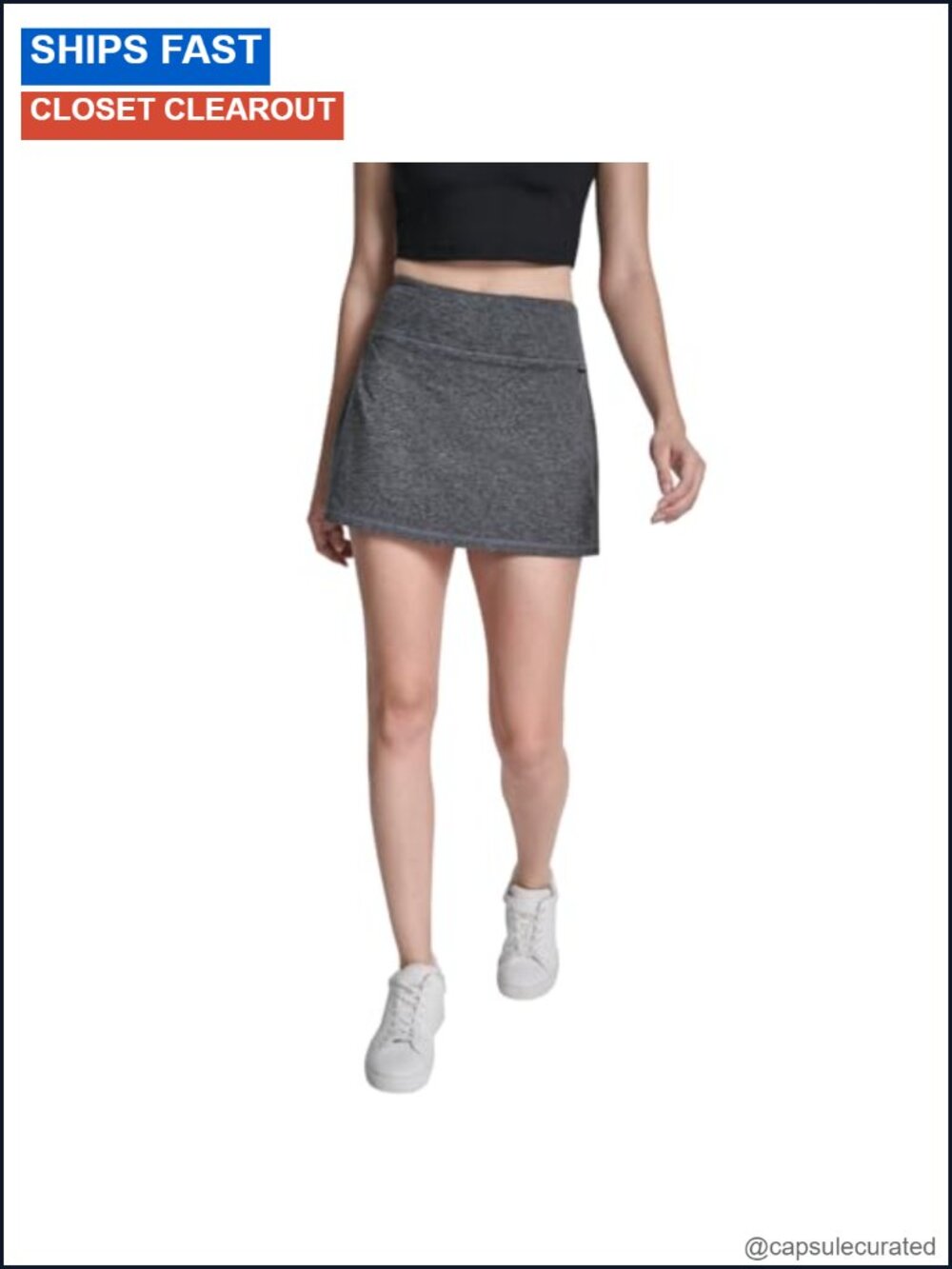 Spacedye Skirt with Built in Bike Short Mid Rise Skort Casual Travel